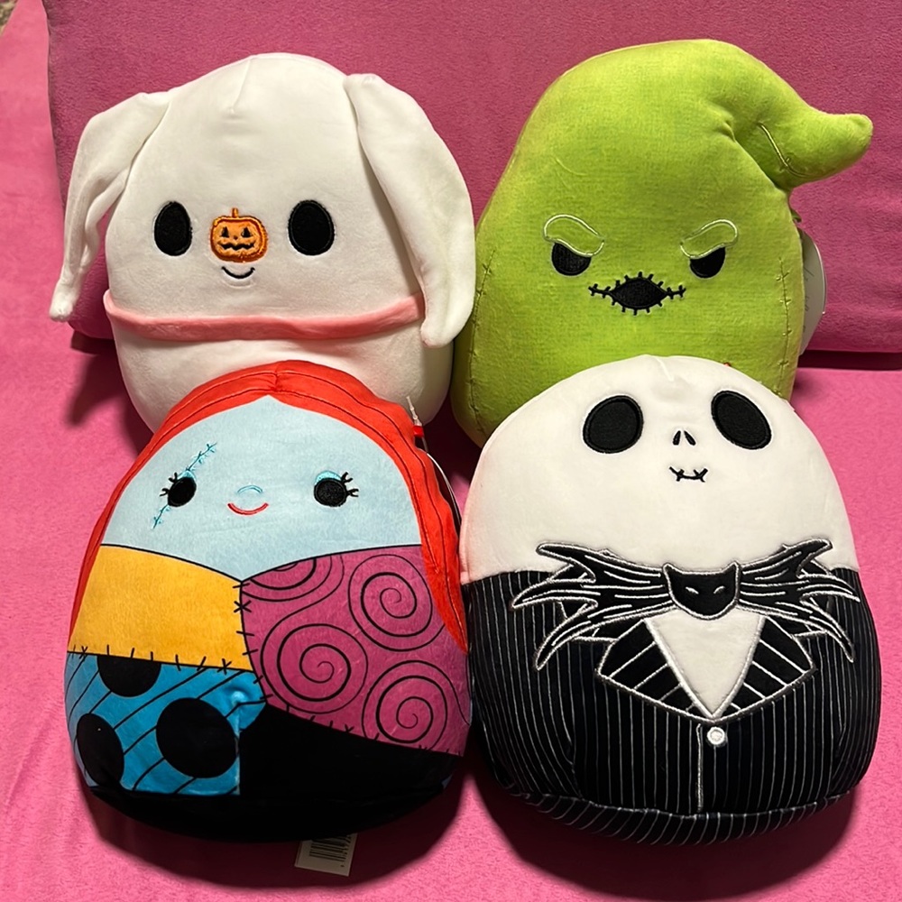 Nightmare Before Christmas Squishmallows Set of 4 NWT!!!
